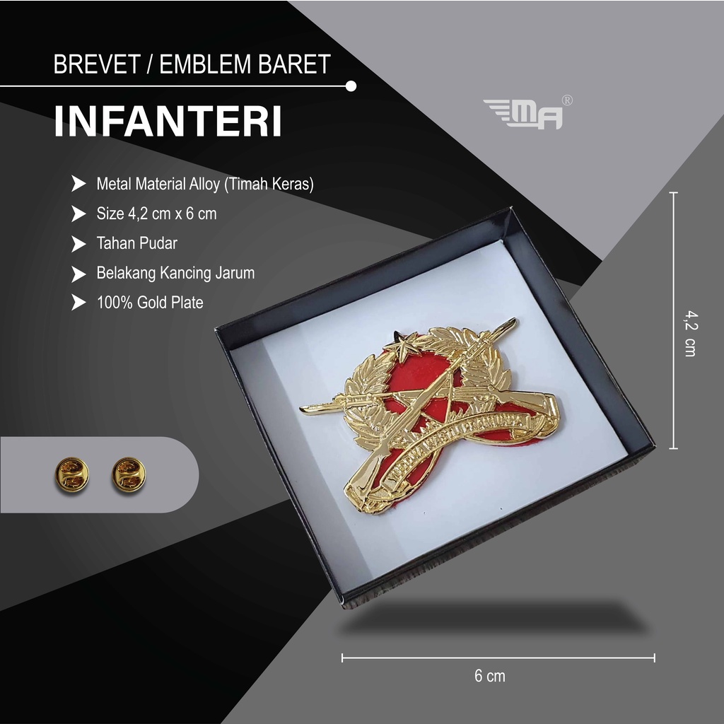 EMBLEM INFANTERI BRIVET BREVET