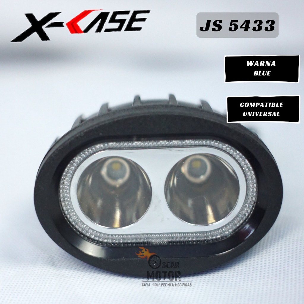 LAMPU STROLOW 2 MATA HIGH KEDIP FLASH AND STAY MOTOR DEPAN LED LENSA TEMBAK SOROT   By Mega_Racing