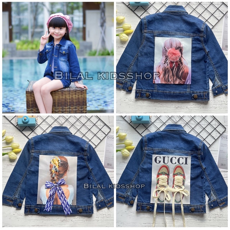 JAKET JEANS PITA ANAK PEREMPUAN LENGAN PANJANG