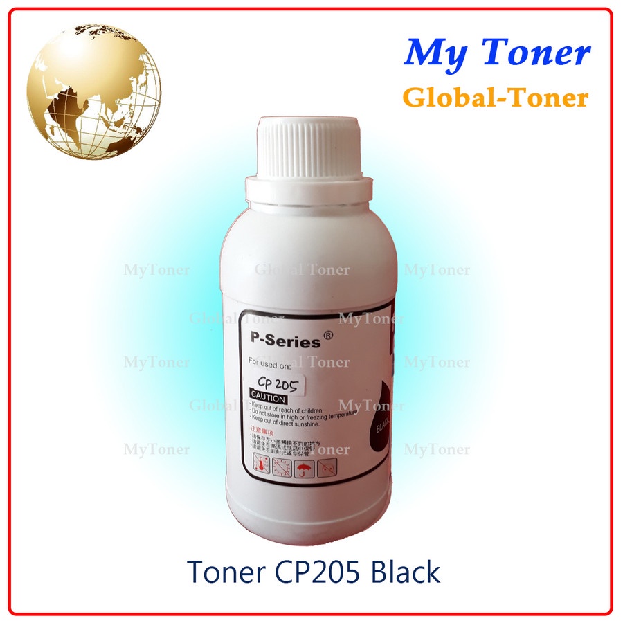 SERBUK TONER + CHIP CP205 CP105 CP215 CM205 CM105 CP105B COLOR BLACK