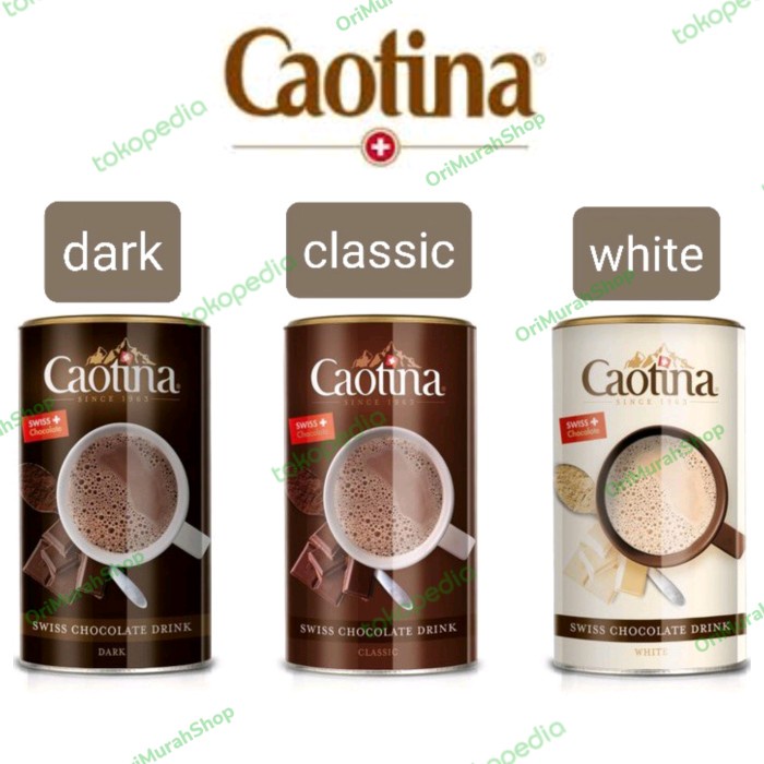 

NEW Caotina Swiss Chocolate Drink Bubuk Minuman Coklat Classic Dark White - Classic