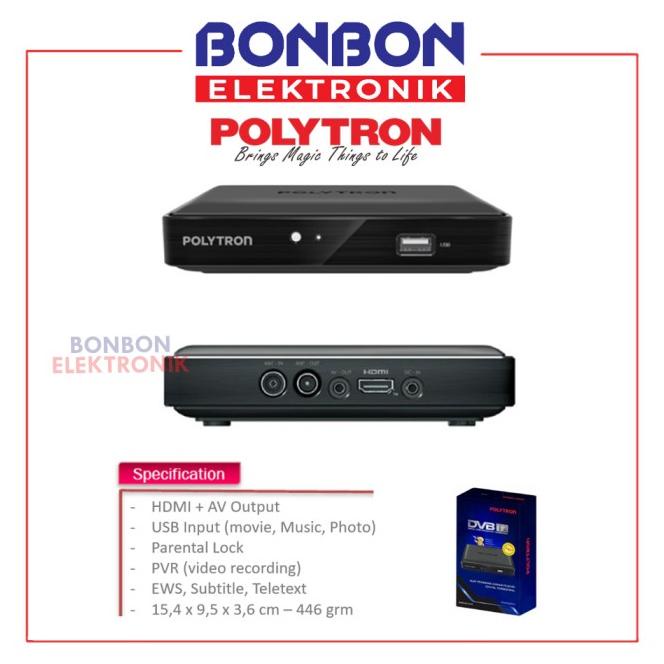 Polytron Set Top Box Pdv-620T2 Dvb T2 Tv Receiver Stb Siaran Digital