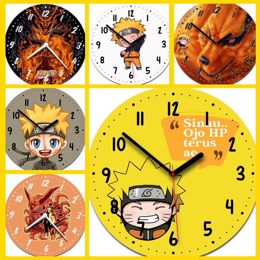 Jam Dinding Karakter Naruto Komik Manga Boruto