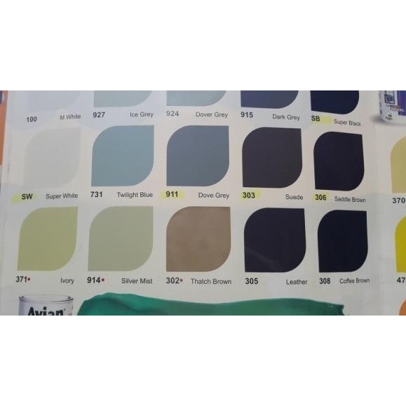 Cat Avian 1kg Kayu & Besi - sw putih