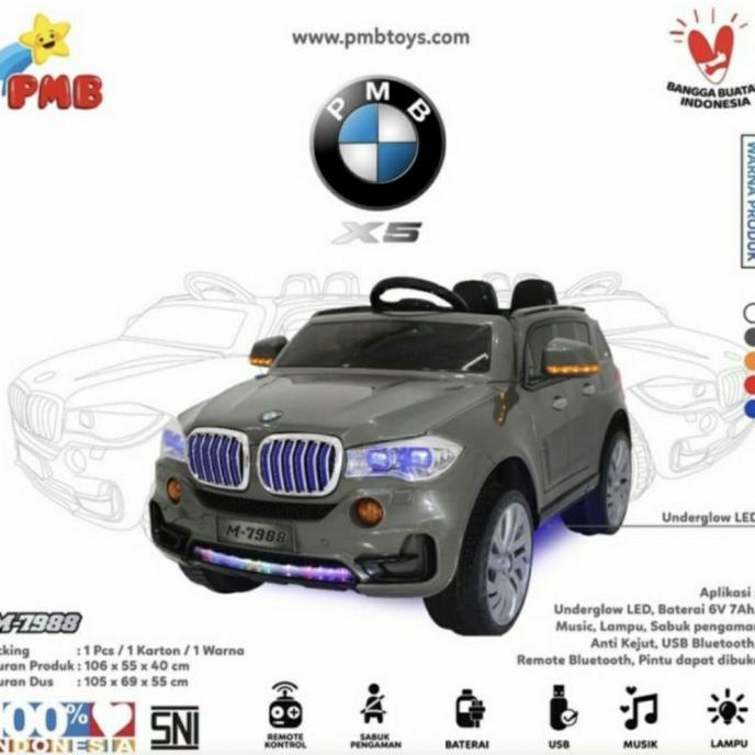 Mainan Anak Mobil Aki Model BMW X5 PMB M7988 M-7988 M 7988