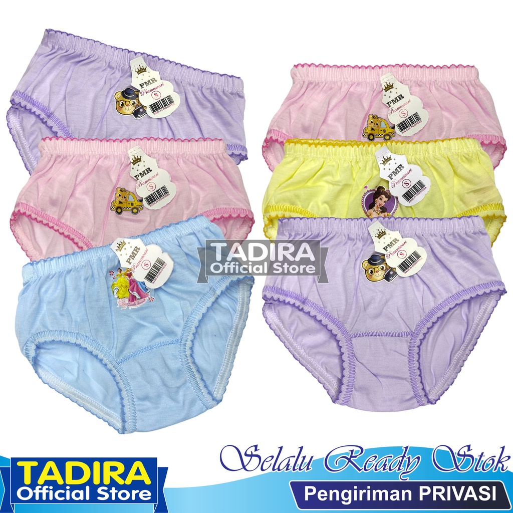 2 Pcs CD Anak Perempuan Polos Usia 1-9 Tahun Warna Random TADIRA Store