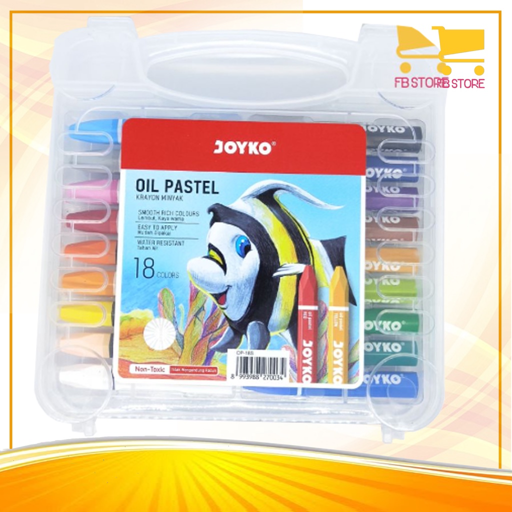 

Krayon minyak Titi - joyko 18 warna / 18 oil pastels crayon