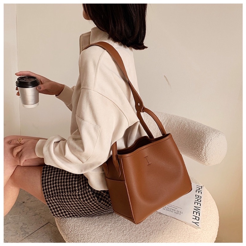 NAOMI - PROMO 5 COLOURS - Zora Bag Import - Shoulder Bag - Tas Import - tas Fashion - daily use bag - Tas Shoulder Kulit Sintetis - Big Size Fashion Bag Wanita - Tas Kerja - hana bag - kami bag - tas naomi