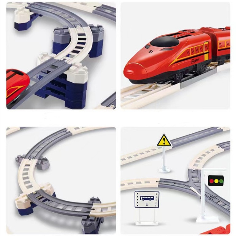 [JUALSEMUA18](2628-8)Mainan Kereta Api Cepat Set Rail Lengkap / Mainan Mobil Cepat Set Rail Lengkap / Bullet Train With Track