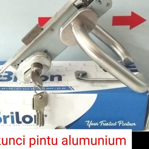 kunci pintu alumunium set,handle pintu stanlis set