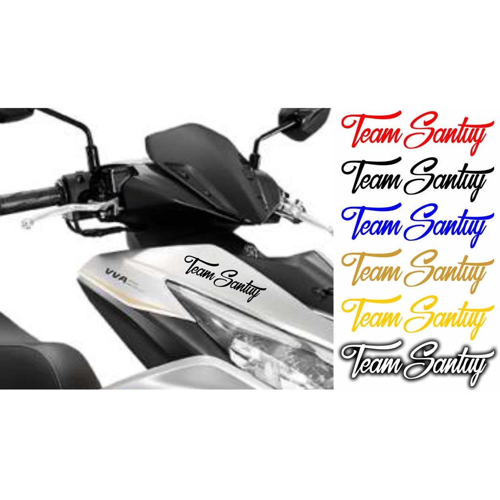 STICKER TEAM SANTUY CUTTING