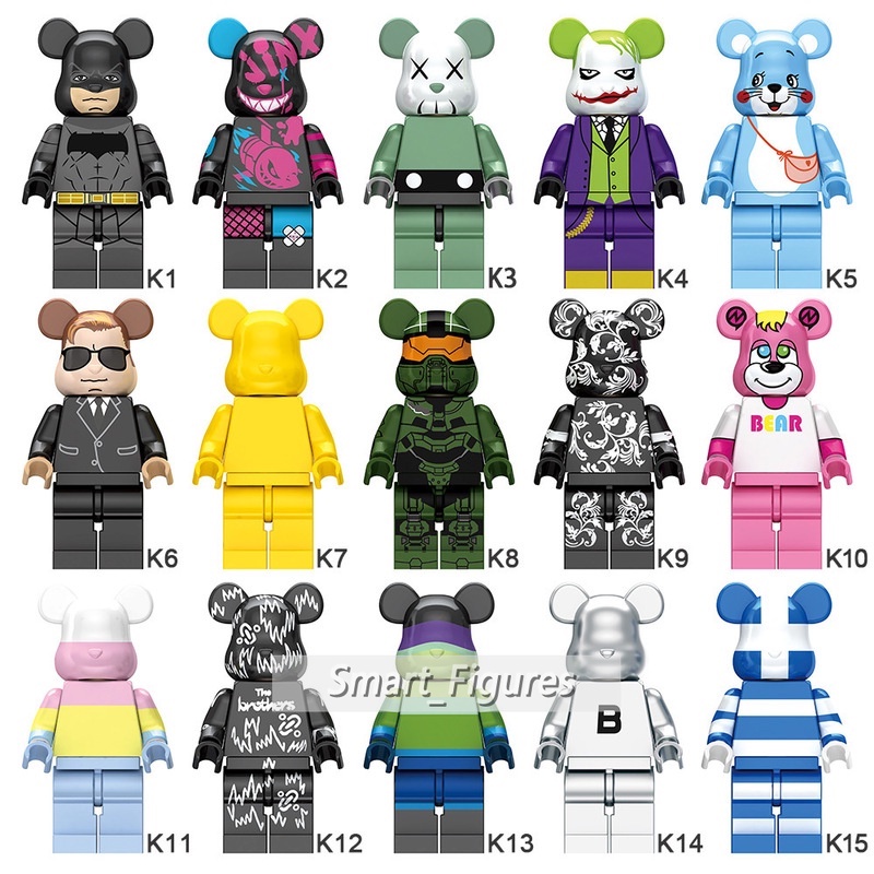 Mainan Action Figure Mini Beruangbricks Untuk Koleksi Anak K01-31