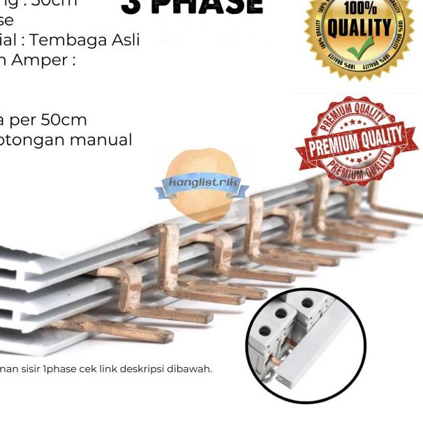 BUSBAR SISIR MCB 3 PHASE SISIR MCB 3P 63A 100A - 63A