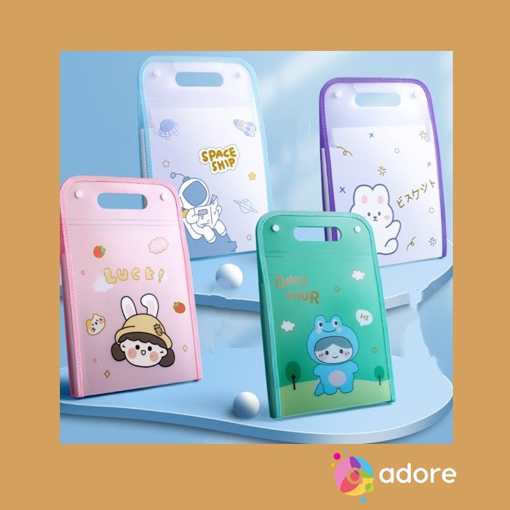 

Multilayer A4 Folio Paper Organizer Cute Korean Design/ Folder/Map Doc