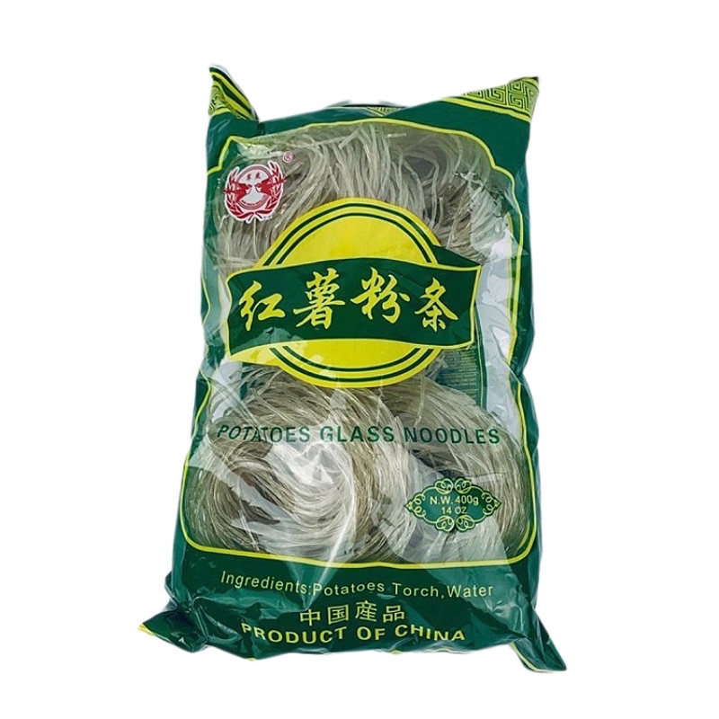 

Green Jade Potato Glass Noodle 400gr Bihun Kentang / GREEN / JADE / SWALLOW / POTATOES / POTATO / GLASS / NOODLE / BIHUN / KENTANG / CUIYAN / noodles