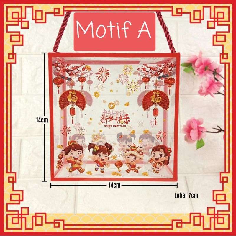 5pcs Kotak Box Mika Imlek | Tas Mika Souvenir