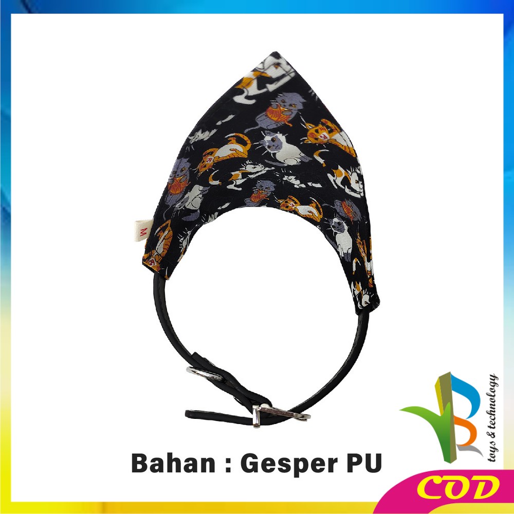 RB-C568 Kalung Bandana Slayer Kucing Anjing Motif Syal Segitiga / Kalung Scarf Anjing Kucing Kelinci Aksesoris Hewan Peliharaan