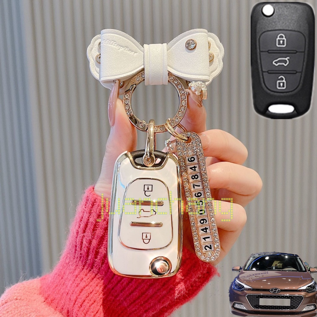 Casing Kunci Mobil Model Flip Bahan TPU Untuk Hyundai i20 I30 Ix20 ix35 KIA Rio 3 Soulma Ceed K2 Cerato Sportage Ix20 ix35