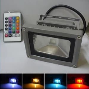 lampu sorot rgb 10 watt warna warni