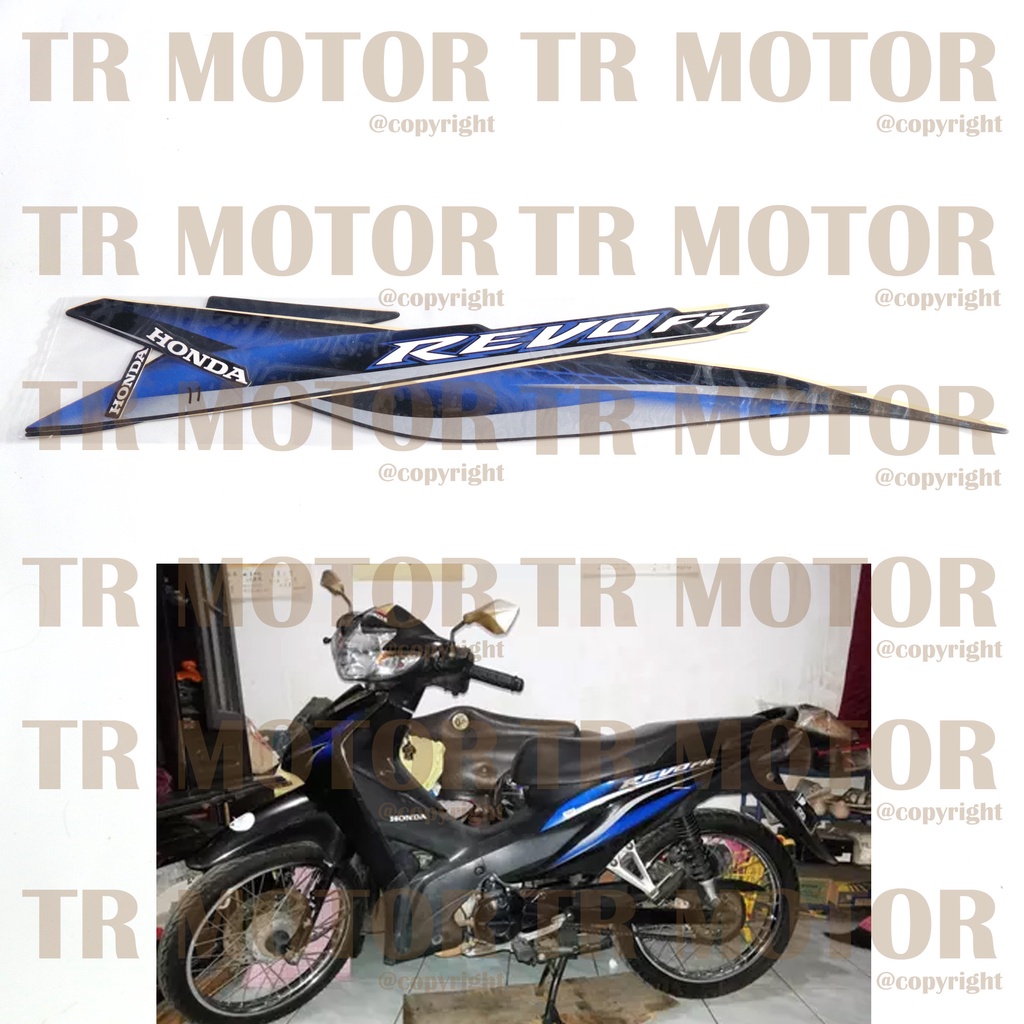 Stiker Motor Revo Fit 2011  Sticker Striping Lis Full Set Motor