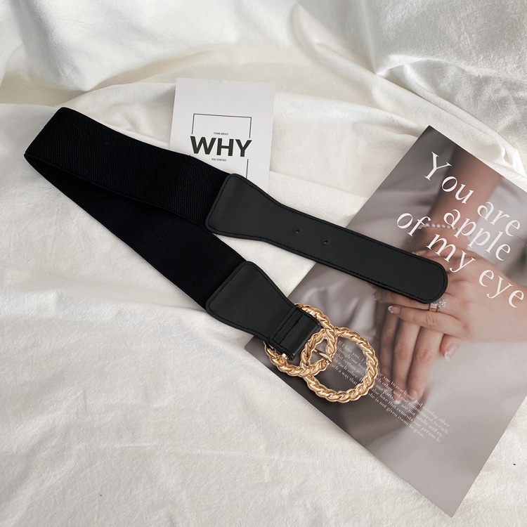 BGS-199 Belt Wanita Lebar Karet Elastis Ikat Pinggang Wanita Ikat Pinggang Belt Wanita Sabuk Gesper Fashion Casual Dewasa Obi Karet Mewah Kekinian Jumbo Import Tali Panjang Women Ramping Korean Fashion Style 2022 Kekinian