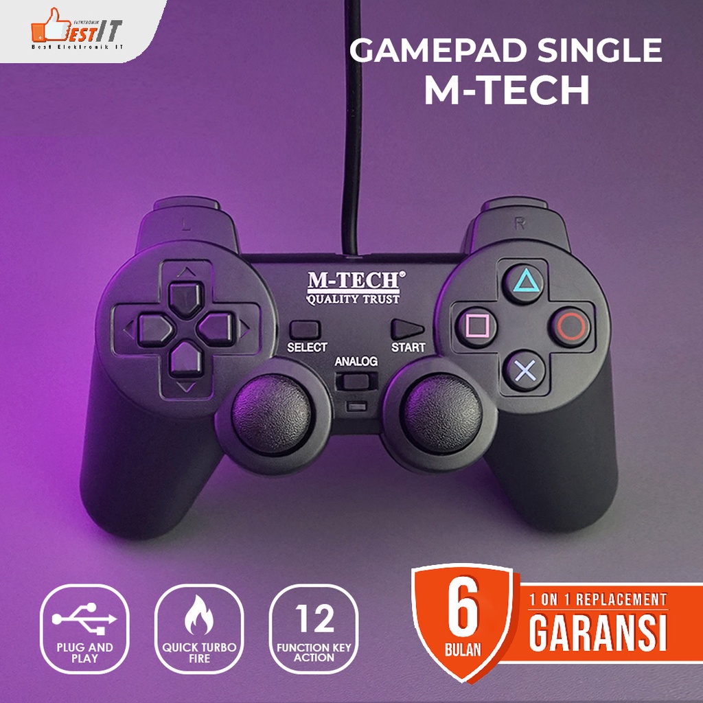 Gamepad Controler USB PC Joystick M-tech