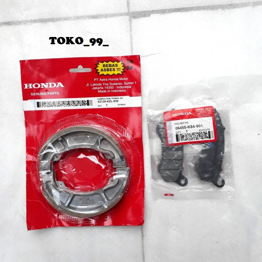 Paket Kampas Rem Depan Belakang PCX CBU 125 & 150 Vietnam Led