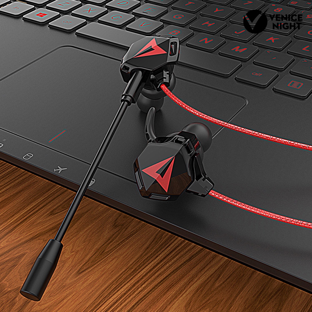 (VNEP) (Berkabel) G5 Portable Type-C In-Ear Earphone No Delay Gaming Headset dengan Mikrofon