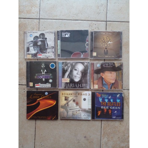 CD Musik Mariah Carey / Snow Patrol / The Fray / Enrique Iglesias Dll