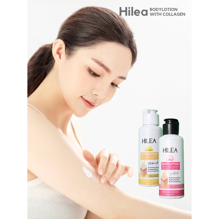HILEA RESMI ORIGINAL COLLAGEN BODYLOTION 2PCS PEMUTIH BADAN BPOM I PERAWATAN TUBUH