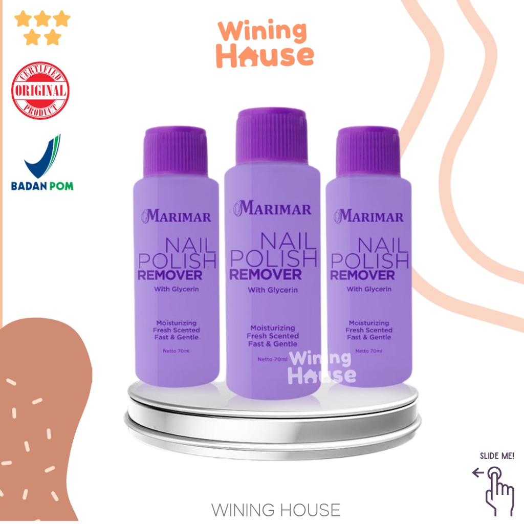 MARIMAR NAIL POLISH REMOVER pembersih kutek cat kuku aseton halal bpom xi xiu