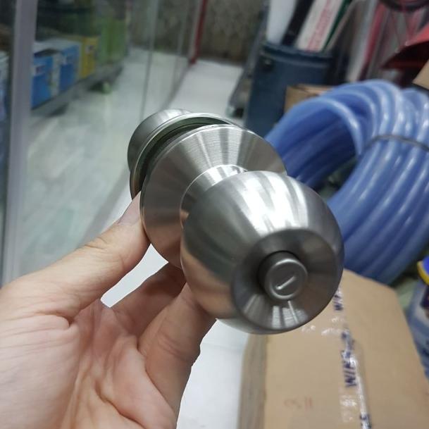 Handle kunci pintu bulat kamar mandi Yale VCA 5127 VCA5127 silver