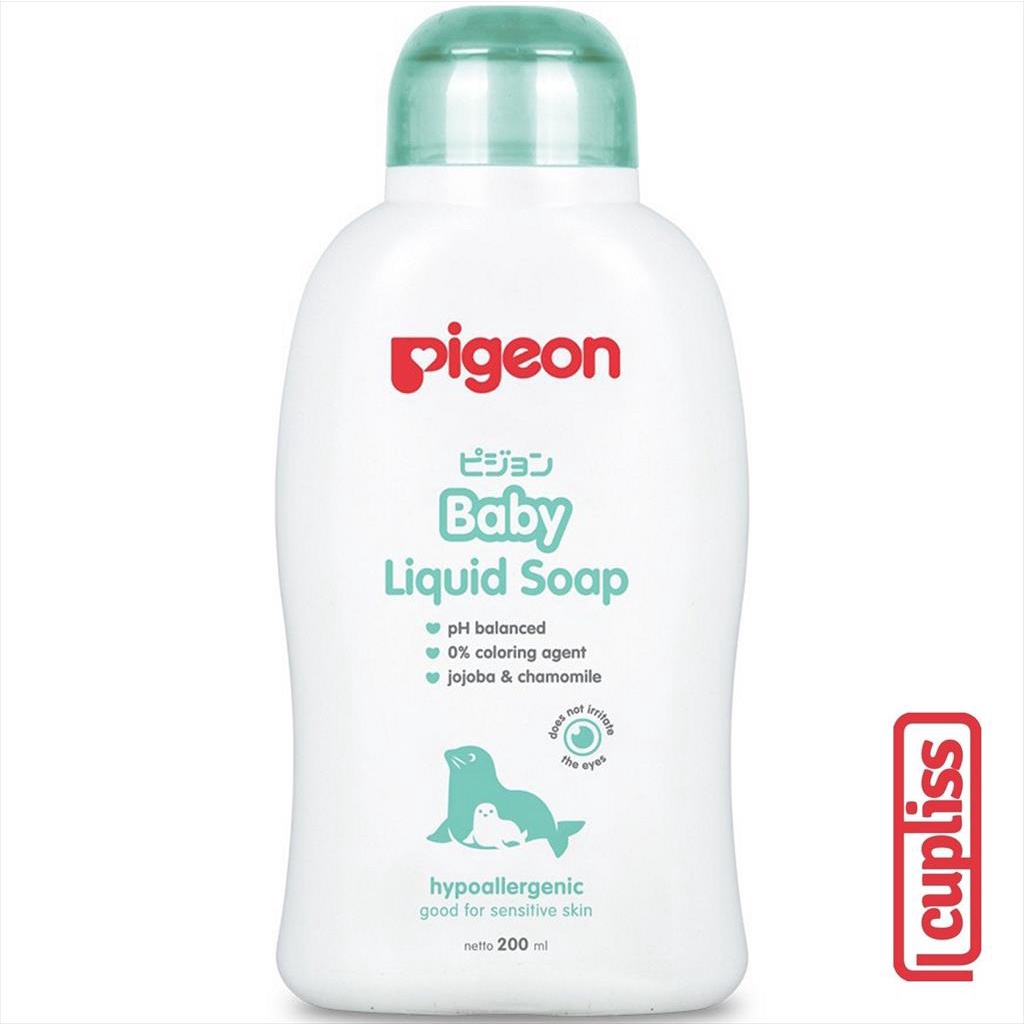 PIGEON Baby Liquid Soap 200 ml Chamomile 200ml Bottle Sabun Cair Bayi