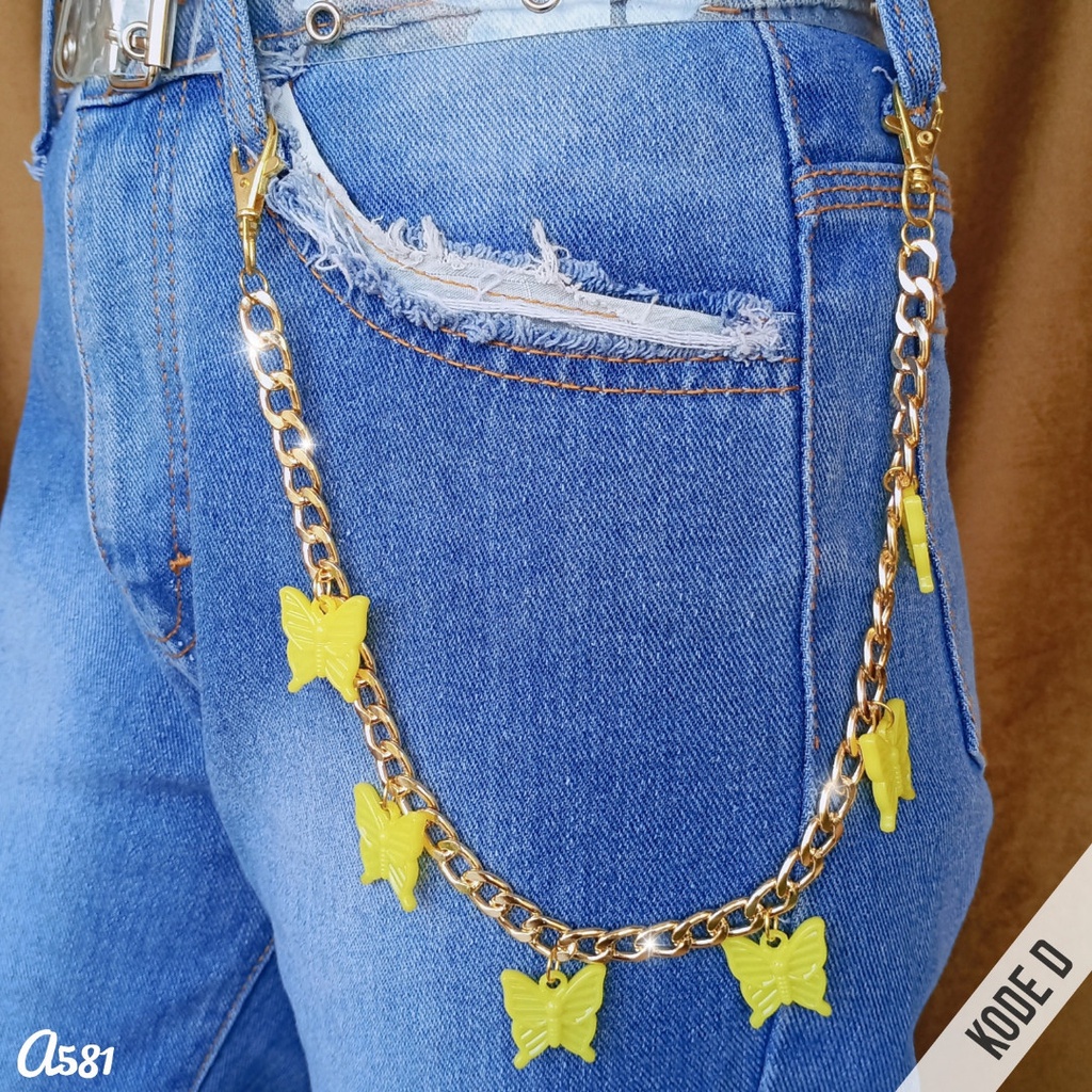 Rantai Celana - Chain Belt Gesper Ikat Pinggang Estetik - A581