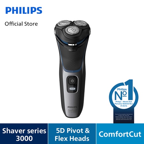 Philips Shaver S3122 pencukur kumis basah &amp; kering