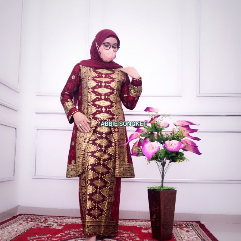 COUPLE SETELAN BAJU SONGKET U PRADA PALEMBANG