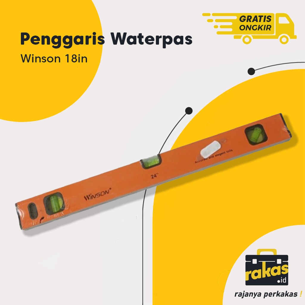 

Penggaris Waterpas WInson 18in Terbaik