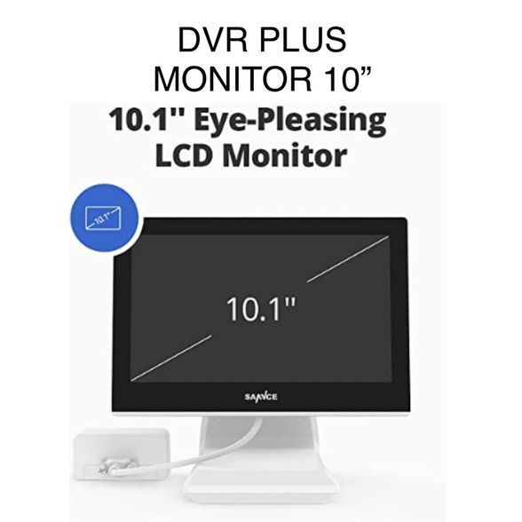 PAKET DVR KIT 4ch plus monitor 10” full hd 1080P paket dvr kit 4channel lengkap dengan cctv 4pcs  lengkapi setiap kamera dpt kabel cctv 20m