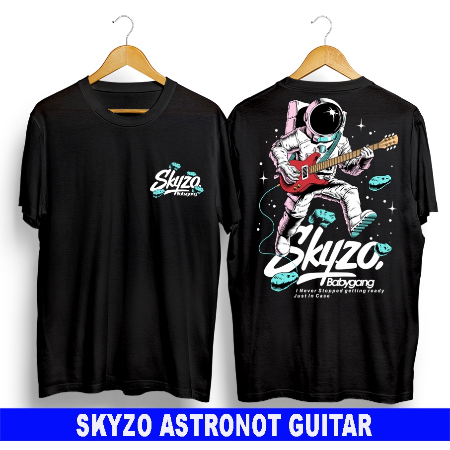 Baju Kaos Pria Lengan Pendek Keren / Kaos Skyzo Astronot / Kaos Astronot / Kaos cowok