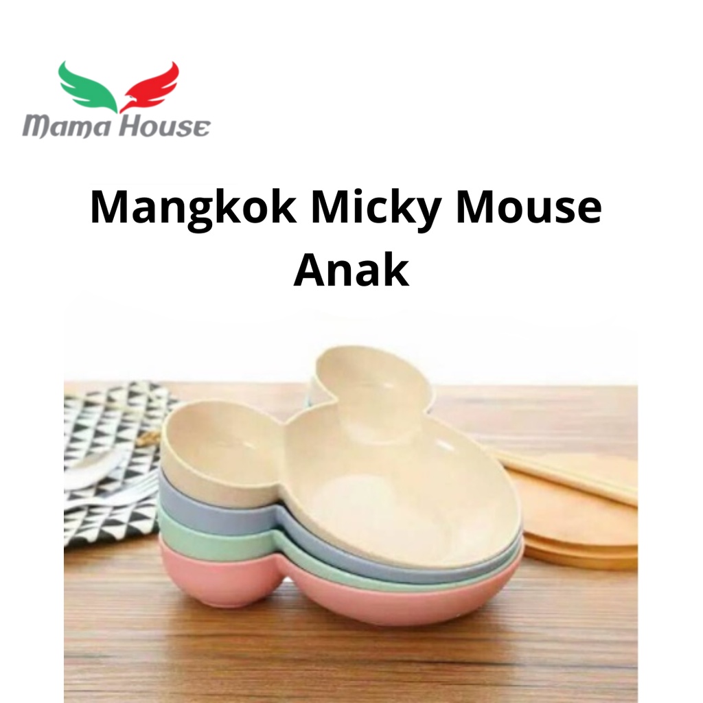 [MH] Mangkok Micky Mouse Anak Plastik