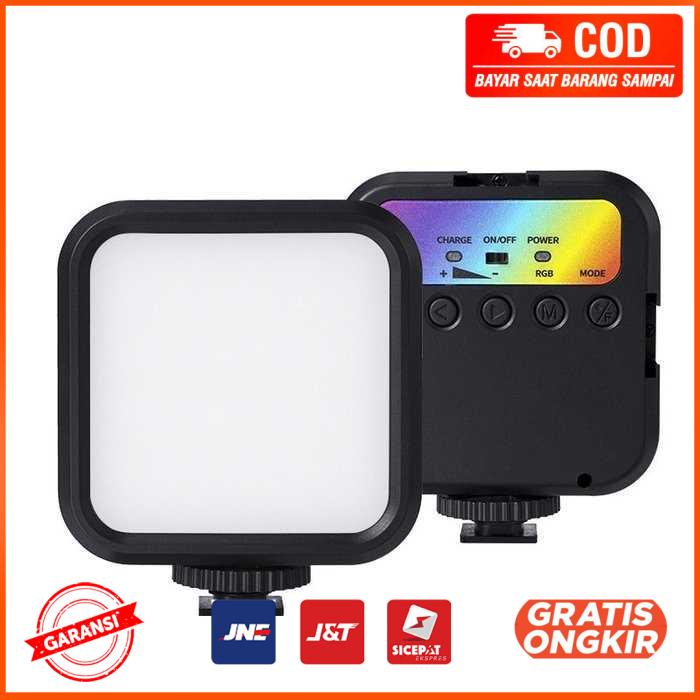 Lampu Kamera Mini RGB LED Portable Photo Video Light 2000 mAh WLR1