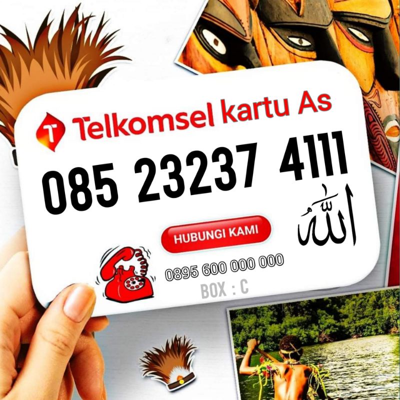 NOMOR CANTIK TELKOMSEL TRIPLE 111 TRIPEL 4111 LAFADZ ALLAH KARTU AS 4G LTE