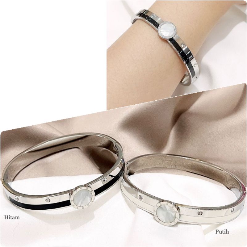 Gelang Titanium Asli Branded Band Premium Quality Anti karat Anti alergi Stainless steel ori Gt24