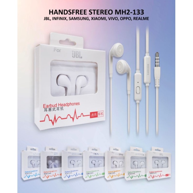 EARPHONE HANDSFREE HEADSET MH2-133 STEREO SUPER BASS