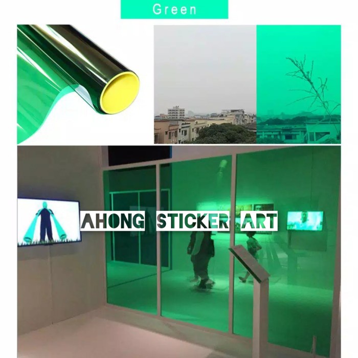 [Sticker] Kaca Film Hijau/Kaca Film Biru/Riben 20% 40% 60% 80% [Ready]