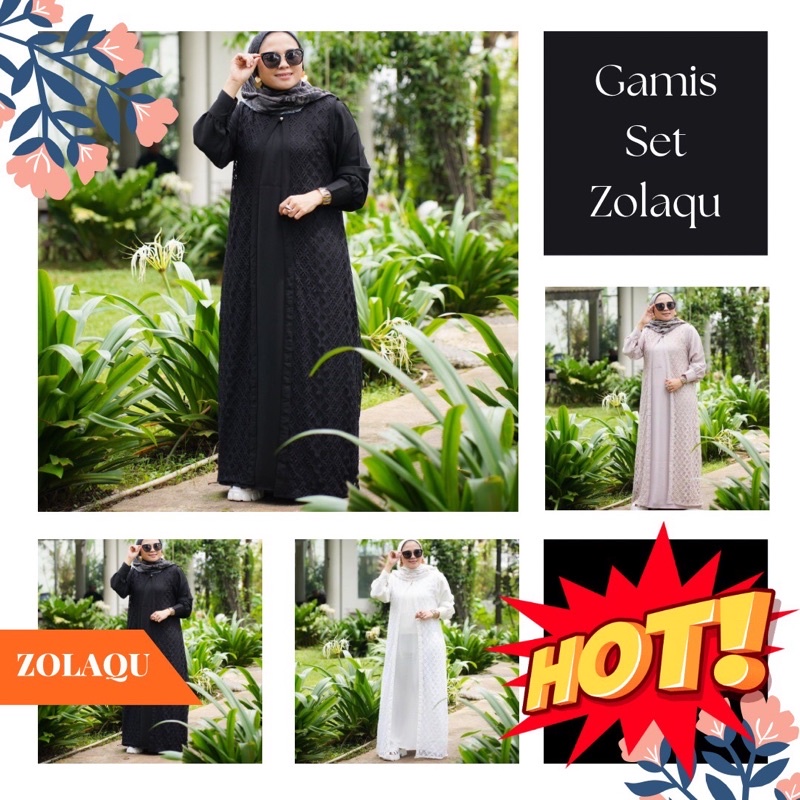 Gamis Set Zolaqu & Sabhira Tunik Tiger Original
