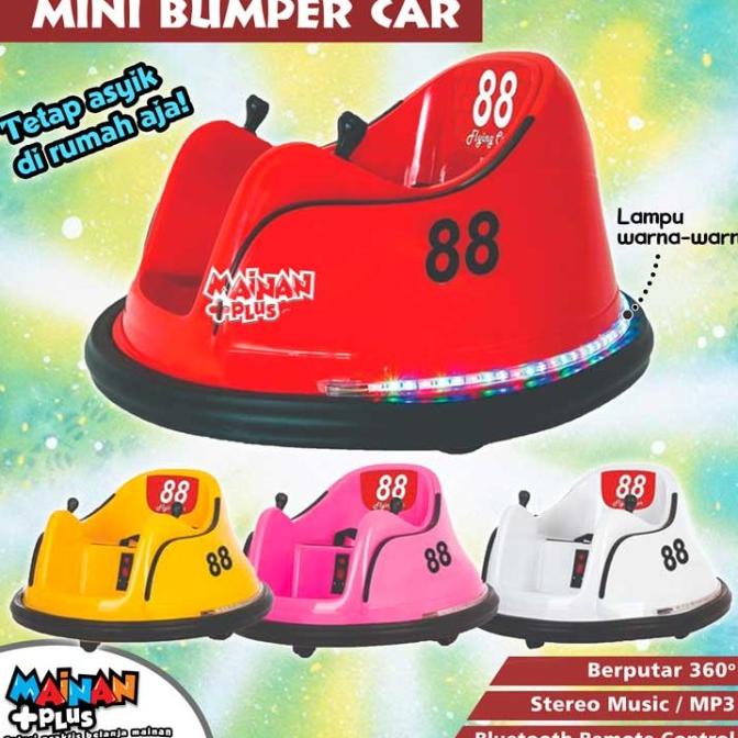 MAINAN ANAK MOBIL AKI BOMBOMCAR MINI BUMPER CAR stock ada
