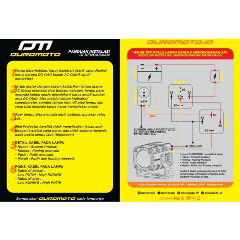 Lampu Tembak X1 Duromoto Lampu Tembak Adv 160 Pcx 160 Vario Nmax Lampu Tembak Mobil Universal