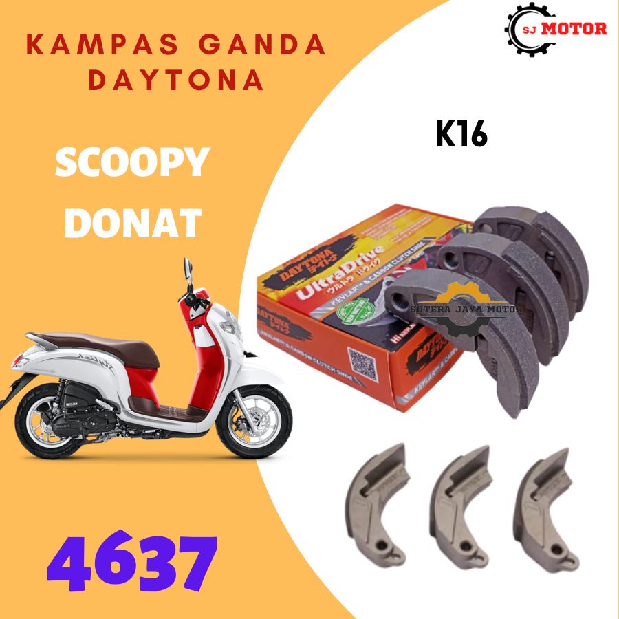 KAMPAS GANDA DAYTONA RACING SCOOPY DONAT RING 12 / SCOOPY STYLISH K16/4637