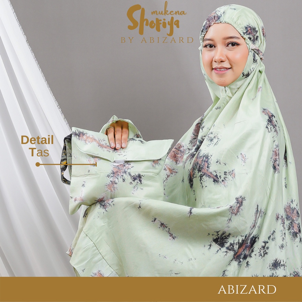 Abizard Mukena Dewasa Rayon Bali SAMIYA Ukuran Jumbo Rampel